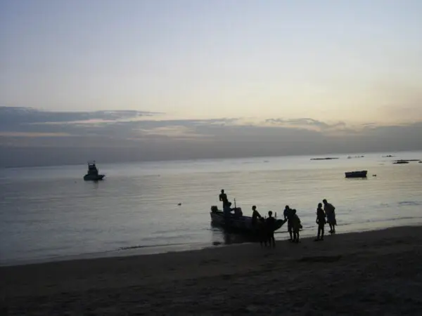 by the NCEA Senegal, fishermen, boat