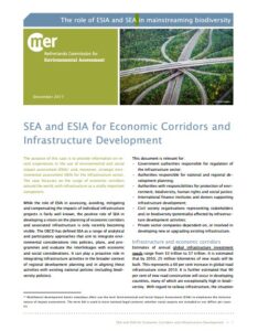 Cover of case illustration about mainstreaming biodiversity in EA for infrastructure