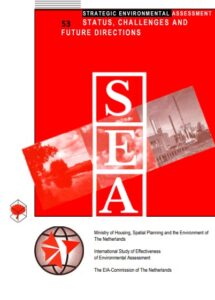 Cover of publication Sadler and Verheem 'SEA, Status, Challenges, and Future Directions' (1996)