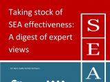 Taking Stock of SEA effectiveness